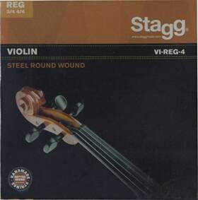 Vi-reg-4 Stagg 882030145230 Model Full Set Of 4 Violin Strings For 3/4 And 4/4 Size Violins