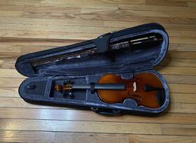 Stagg 882030199783 Handmade Violin Vn 4/4 Ef Solid Maple With Case Bow And Accessories
