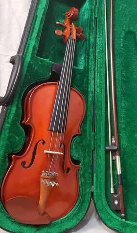 St-mv012b Stealton Lab 1/4 Violin With Case And Bow In Good Condition