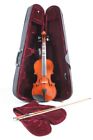 Stellar International Rossetti Rosewood Violin Horsehair Bow Solid Lined Case