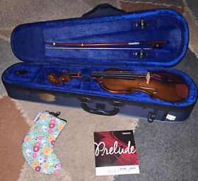 S1407 Stentor Student 1/10 Size Chestnut Violin With Case Museecs D Addario Bundle Nice