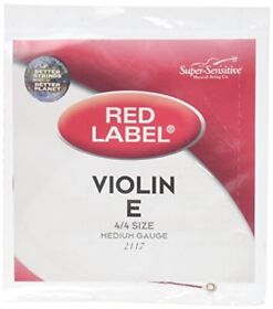 Sns-192-b0002dvdme Super Sensitive 2117 Coated Steel Violin Strings Medium