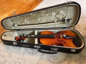 07504 Suzuki 1/4 Sized Violin Nagoya No. 220 Anno 1990 Good Condition