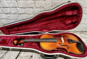 No.ns-20 Suzuki Ns-20 4/4 Full Size Violin Only With Knilling Case Vintage Wear