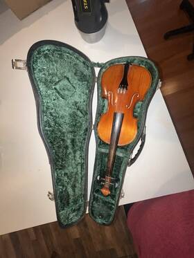 No220 Suzuki Used 1/4 Size Violin #220 Vintage 1979 With Case No Bow In Needs Tlc