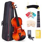 Tn-170073-ms Tenozek Full Size Violin Natural Solid Wood Satin Acoustic Starter