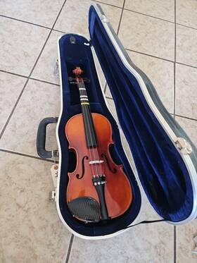 17568 Ton-klar William Lewis And Son The Dancla 3/4 Violin Serial # Germany