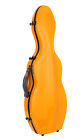 Tonareli Brand New Orange Fiberglass 4 Violin Case W Free Music Bag 729440198640