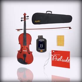 Avln-80-44 U.s. Band & Orchestra Supplies Inc. Apollo 4/4-size - Solidwood Violin With Ebony Fittings For Complete Case B