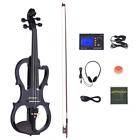 Uwy6055722198603lp Ammoon Hot Size Solid Silent Electric Violin Black 635946806357