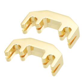 Uxcell 609044513271 2 Pack Violin Mute Practice Silence Metal Claw Gold