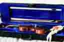 V201 Yi Handmade Violin Full Size 4 Flamed Maple Ebony Fiddle Case Bow Set