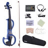Ver3437251286099wz Ammoon Solid Electric Silent Violin Blue Tuner Headphones 635946688908