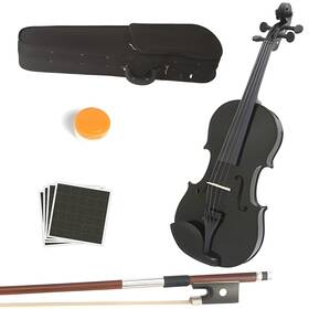 Verahaus 762347760343 Ma 16-inch Solid Wood Viola In Black Finish - Handcrafted 4/4 16- Inch