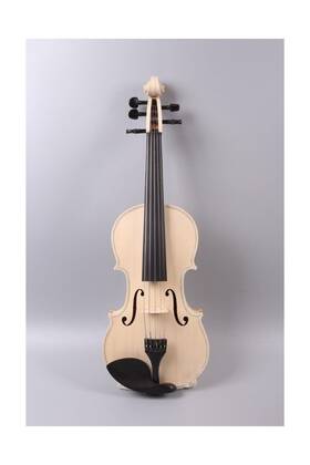 Vetimobato 918984944484 Handmade Unfinished Violin 4/4 Full Size Flame Maple Back Spruce Top White Vi