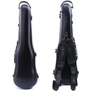 Vetimobato 918984952304 Violin Case For 4/4 And 3/4 Size Carbon Fiber Hard Shell Fiddle With Adjust