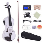 Vfn8755394909030lk Ammoon Full Size Acoustic Electric Violin Fiddle Solid Wood Body