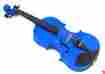 Vh-blu Helmke Viotti Violin Fiddle 1 16 Child Blue W Case Bow Rosin