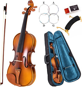 Violin 4/4 Full Size Aklot Acoustic Fiddle For Beginners Adults Solid Maple Kit