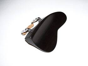 Violin Woodworkshop 637509649869 A 4/4 Or 3/4 Berber Chin Rest Ebony With Standard Bracket Installed Vwws