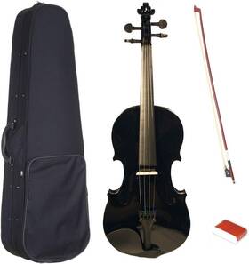 Mv01 Violinsmart Violin Package For Beginners Kids And Adults 4/4 - Black