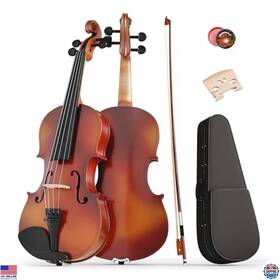 B0dnfkf1sl Visit The Epofit Store 1/8 Size Beginner Violin Kit Complete Set With Case Bow Rosin Natural Finish