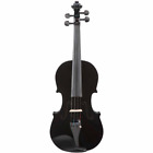 Vlnlv100mb Levar Student Violin Outfit Midnight Black Le Var 0816627011455