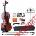 Vlp100-44 Adm 4 Full Size Handcrafted Solid Wood Student Violin Starter Kits With Har