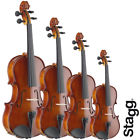 Vn-ef Stagg Solid Maple Spruce Top Violin Ensemble With Ebony Fingerboard
