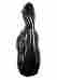 Vnfo1013 Tonareli Music Supply Cello-shaped Checkered Carbon-look Finish Violin Case 4 616983036570