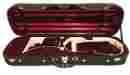 Vnh1204 Tonareli Oblong Violin Case Burgundy