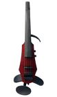 Wav5-violin-trd-zz Ns Design Wav String Electric Violin Trans Red Used In