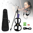 Wdi4578816 Irin Electric Violin Fiddle Stringed Instrument Case Headphone Cable Us