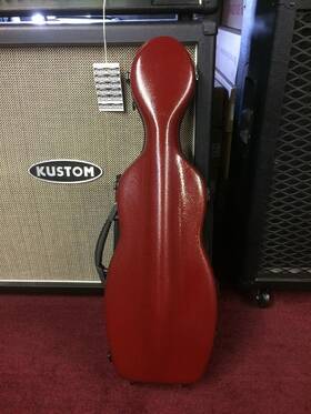 Vf11 West Coast Strings Wcs Cello Shaped Violin Polycarbonate Pro Case 4/4 Maroon / Dark Red New