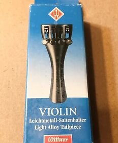 915161 Wittner Violin Tailpiece With Built-in Fine Tuners For 1/16