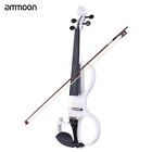 Wte3868986817108vq Ammoon Full Size Solid Wood Electric Silent Violin Fiddle Ebony
