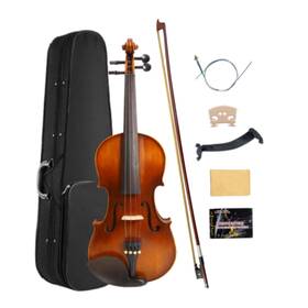 Wuqimusc 918984976850 Violin 1/4 Size For Kids Beginner Kit Solid Wood With Case Bow Rosin T