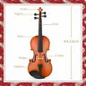 X002ymaqkr Eastar Violin Full Size For Adults Set Beginners Hard Case