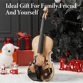 X-d28-vil-0001-01 Xcceries Violin Full Size 4/4 Solid Wood Set With Beautiful Butterfly