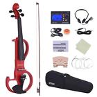 Xyl7667662178631zu Ammoon Full Size Solid Wood Electric Silent Violin 728619821419