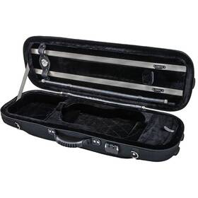 Xyy 608938299062 Sky Euro-design Violin Oblong Case 4/4 Size Black