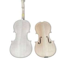 Yinfente 650226359941 Unglued White Acoustic Violin 4/4 Full Size Unfinished Flame Maple And Spruce W