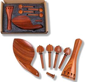 Yinfente 726084441439 4/4 Violin Kit Full Size Accessories Rosewood Peg Tailpie