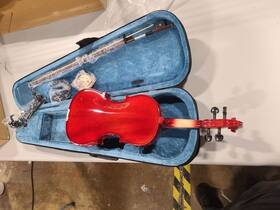 Yinfente Ev1-13 #disposal Electric Violin 4/4 Full Size 4 String Maple Spruce With Parts
