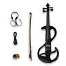 Yiran-llev- 6-black Harmonia Electric Violin Case Bow Headphone Rosin Battery