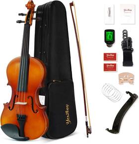 Yorray 445053537517 Violin 4/4 Full Size Kit For Adults Beginner Fiddle Set Student With