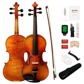 Yorray Yysw-03 Violin 4/4 Full Size Kit For Adults Beginner Natural
