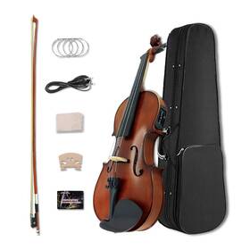 Youngmonic Elv-1-left-2507dmmn Electric Violin 4/4 Full Size Left Handed For Beginners With Extra Str