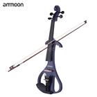 Ypt5072924281185yc Ammoon Full Size Solid Wood Electric Silent Violin 749029490842