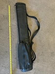 Vintage Giuseppe Black Leather Pool Cue Case 2X4. Fixed Price $150.00.